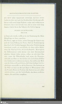 Neunundzwanzigstes Kapitel