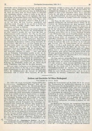 95-104 Existenz und Geschichte bei Sören Kierkegaard