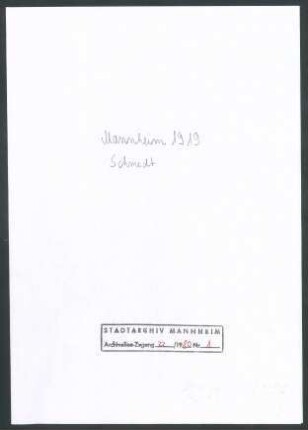 Schmidt, Paul Ferdinand, Frankfurt und Dresden, an Wichert