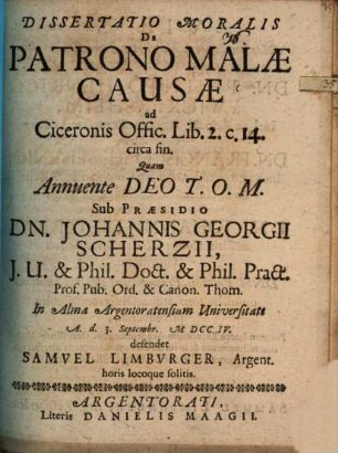 Diss. mor. de patrono malae causae