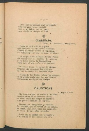 Clarinada : A Pedro B. Palacios (Alma fuerte)
