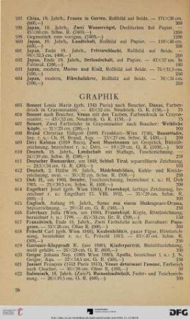 Graphik (Nr. 605-649)
