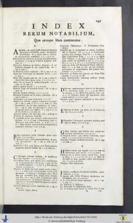 Index rerum notabilium.