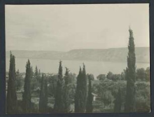 Blick auf den Tiberias See von Degania aus
