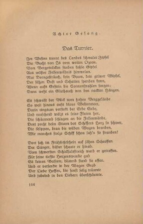 Achter Gesang. Das Turnier
