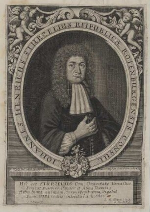Bildnis des Iohannes Henricus Stürzelius