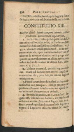 Constitutio XIII.