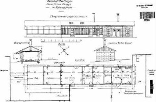 Reutlingen Hbf: Nebengebäude mit Garage Grundriß