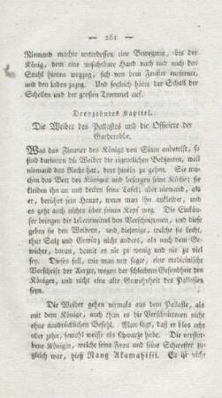 Dreyzehntes Kapitel. Die Weiber des Pallastes und die Officiere der Garderobbe