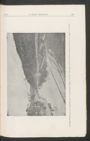 [Fotogravura do] O grande Reservatorio da Cantareira para o abastecimento d'agua da cidade.