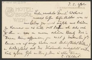 Brief an Karl Klindworth : 03.02.1902