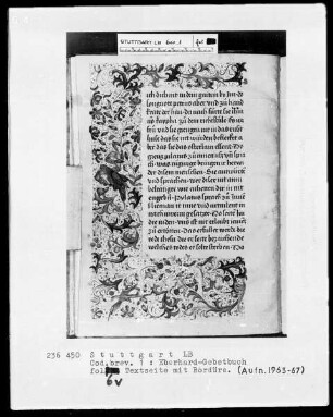 Das Eberhardgebetbuch — ---, Folio 6versoBordüre Textblatt