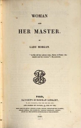 Woman and her Master
