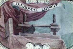 Bücherpresse: "Compressione latescit"