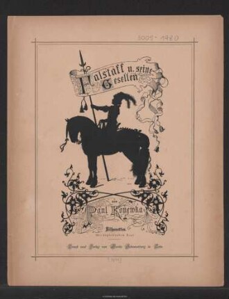 Falstaff u. seine Gesellen : Silhouetten : mit begleitendem Text