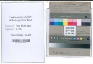 Entnazifizierung Josef Blaumeiser , geb. 18.06.1897 (Lehrer)