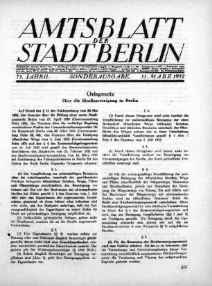 Sonderausgabe, 31. März 1932