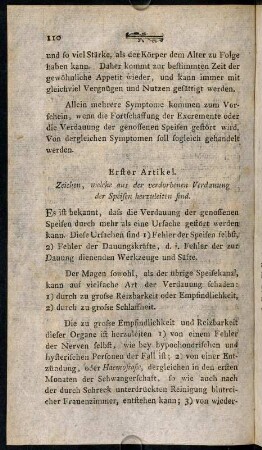 109-119, Erster Artikel.