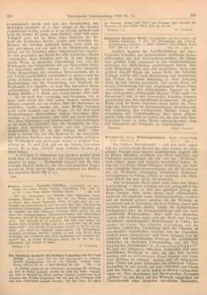 230-231 [Rezension] Michaelis, Georg, Weltreisegedanken