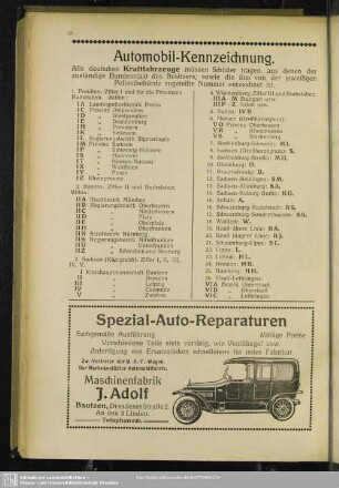 Automobil-Kennzeichnung