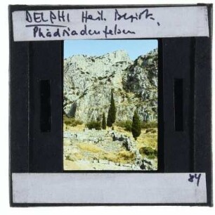 Delphi, Heiliger Bezirk,Delphi, Phädriaden-Felsen