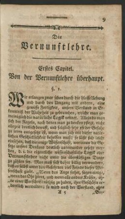 Die Vernunftlehre