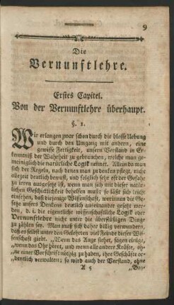Die Vernunftlehre