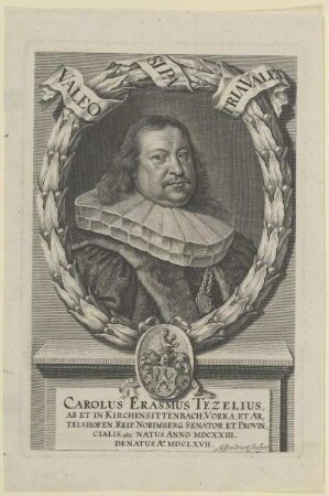 Bildnis des Carolus Erasmus Tezelius