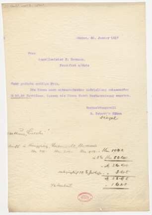 Brief an Neumann : 20.01.1917