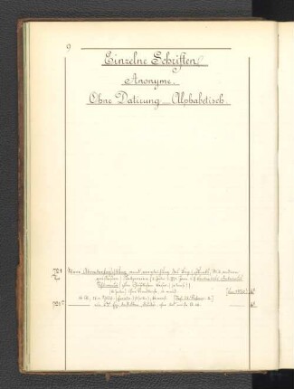 Anonyme Schriften