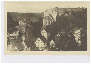 Stadtansicht von Haigerloch mit Blick auf den Schlossberg