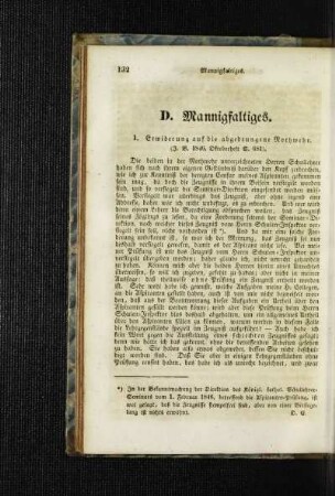 Erwiderung auf die abgedrungene Nothwehr