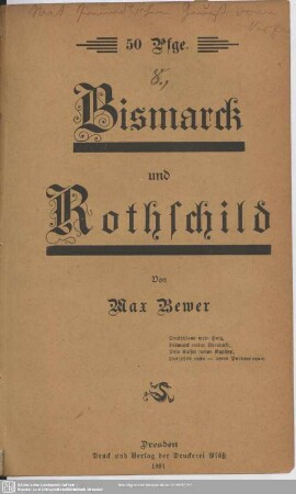 Bismarck und Rothschild