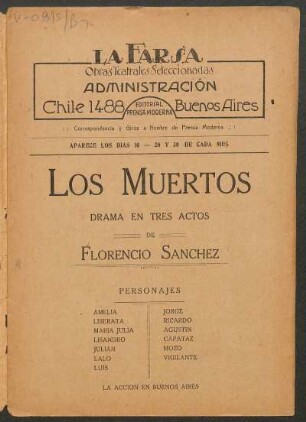 Los muertos : drama en tres actos