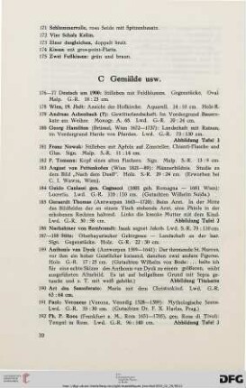 C. Gemälde usw. (Nr. 176-223)
