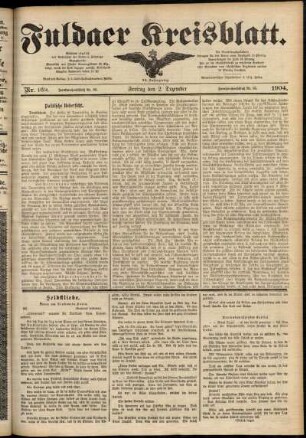 Ausgabe vom Freitag, den 02. Dezember 1904.