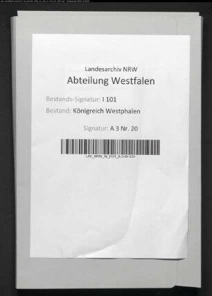 Besoldungs- und Bürokostenetats; Ziviltribunal und Friedensgerichte des Distrikts Höxter
