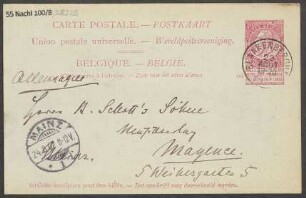 Brief an B. Schott's Söhne : 23.08.1902