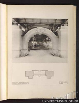 Teil III. Tafel 25. Steinportal am Nollendorfplatz. Architekt: Alfred Grenander.