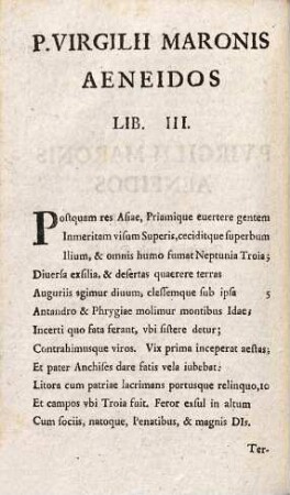 Der Aeneis, eines Heldengedichtes des Publius Virgilius Maro, Drittes Buch