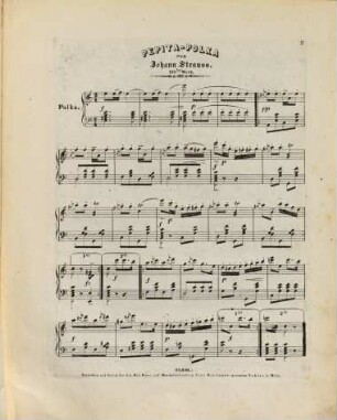 Pepita-Polka : für das Piano-Forte ; 138tes Werk