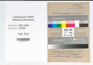 Entnazifizierung Paul Falk, geb. 27.06.1901 (Postassistent)