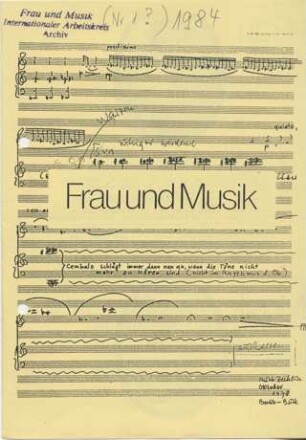 Frau und Musik