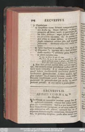 Excursus II. Ad Part. I. Cap. II. §. 24.