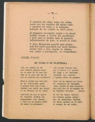 Mi yugo o mi pleitesía