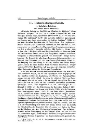 Katholische Katechese : [Unterrichtsgegenstände]