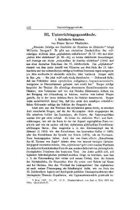 Katholische Katechese : [Unterrichtsgegenstände]