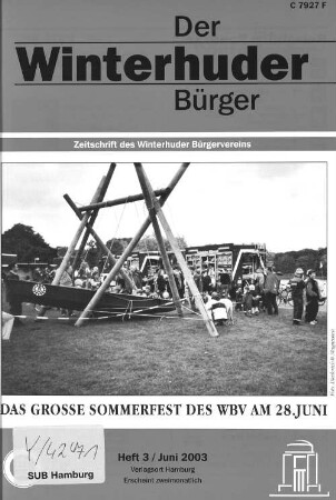 Heft 3 / Juni 2003 : Zeitschrift des Winterhuder Bürgervereins