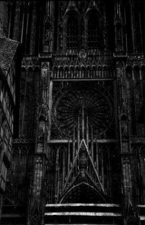 Straßburg: Münster, Rosette an der Hauptfassade