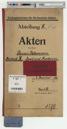 Pariser Abkommen. Abschnitt X: Jagd und Fischerei: Bd. 2